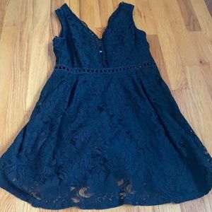 Black lace dress